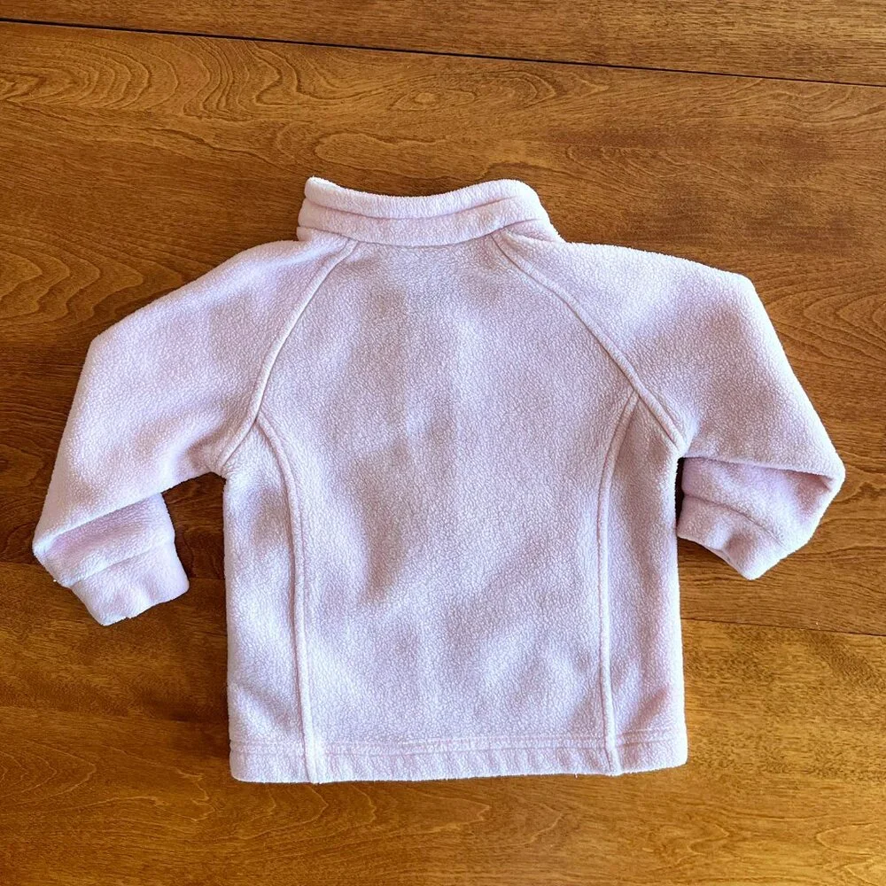 Columbia pink fleece jacket 12-18m